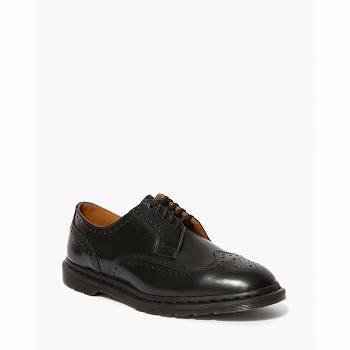 Dr Martens Kelvin Ii Smooth Kožené - Cierne Brogue Topanky Panske, D139SK